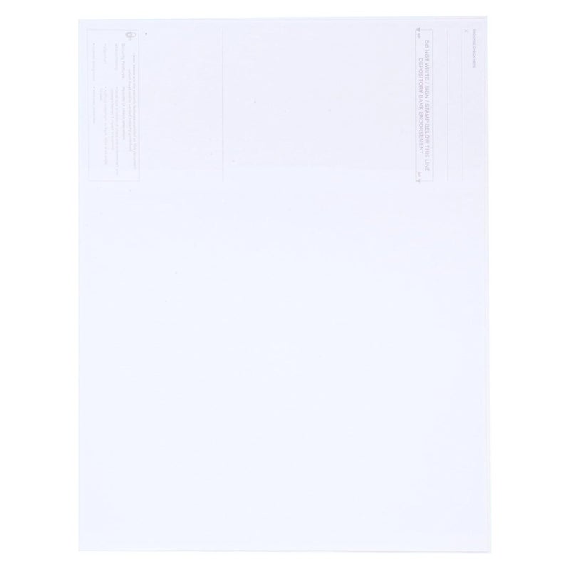 EnDoc Computer Check Paper - 50 Sheets - Business Checks on Top and Stub on Bottom - Security Features & Laser Printer Compatible with Quickbooks Blank Check Stock - Diamond Blue - Image 4